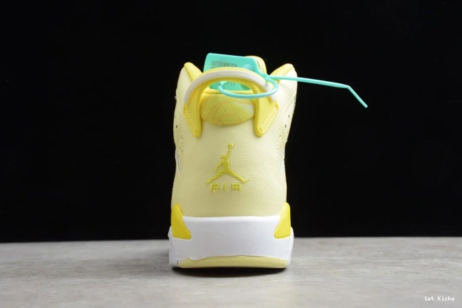 1st Kicks Retro Yellow 543390-800 Jordan Air 6 Floral (GS) Dynamic 0728